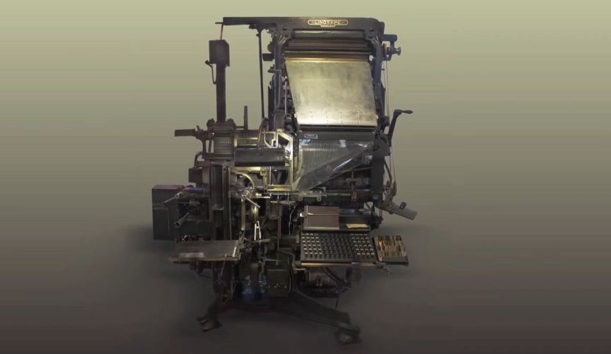 Linotype-Zeilenguss-Setzmaschine 